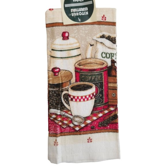 Lot of 5 Colorful Kitchen Towels NOS 100% Cotton Chickens, Cats and Coffee - Picture 6 of 10